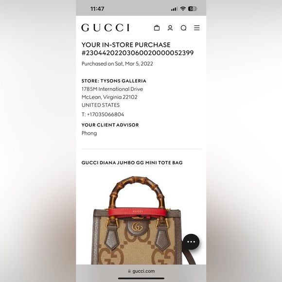 Gucci Mini Diana Bag - Picture 13 of 14